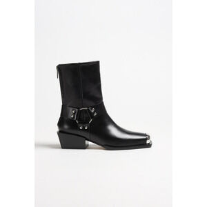 Aeyde Wayne Ring-Detailed Leather Boots Size 8.5